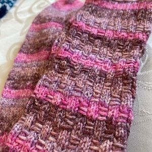 Handmade knit socks light weight